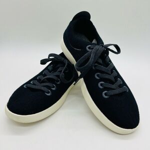 ALLBIRDS WOMENS BLACK LACE UP WOOL RUNNERS SNEAKERS SIZE 9